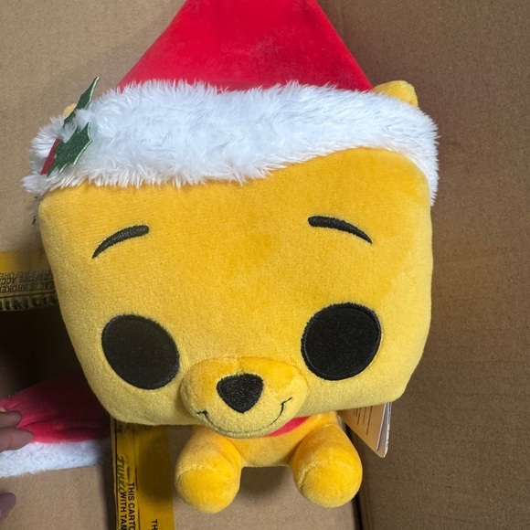 Funko Disney Winnie The Pooh Santa Hat Plush Exclusive - Picture 2 of 6